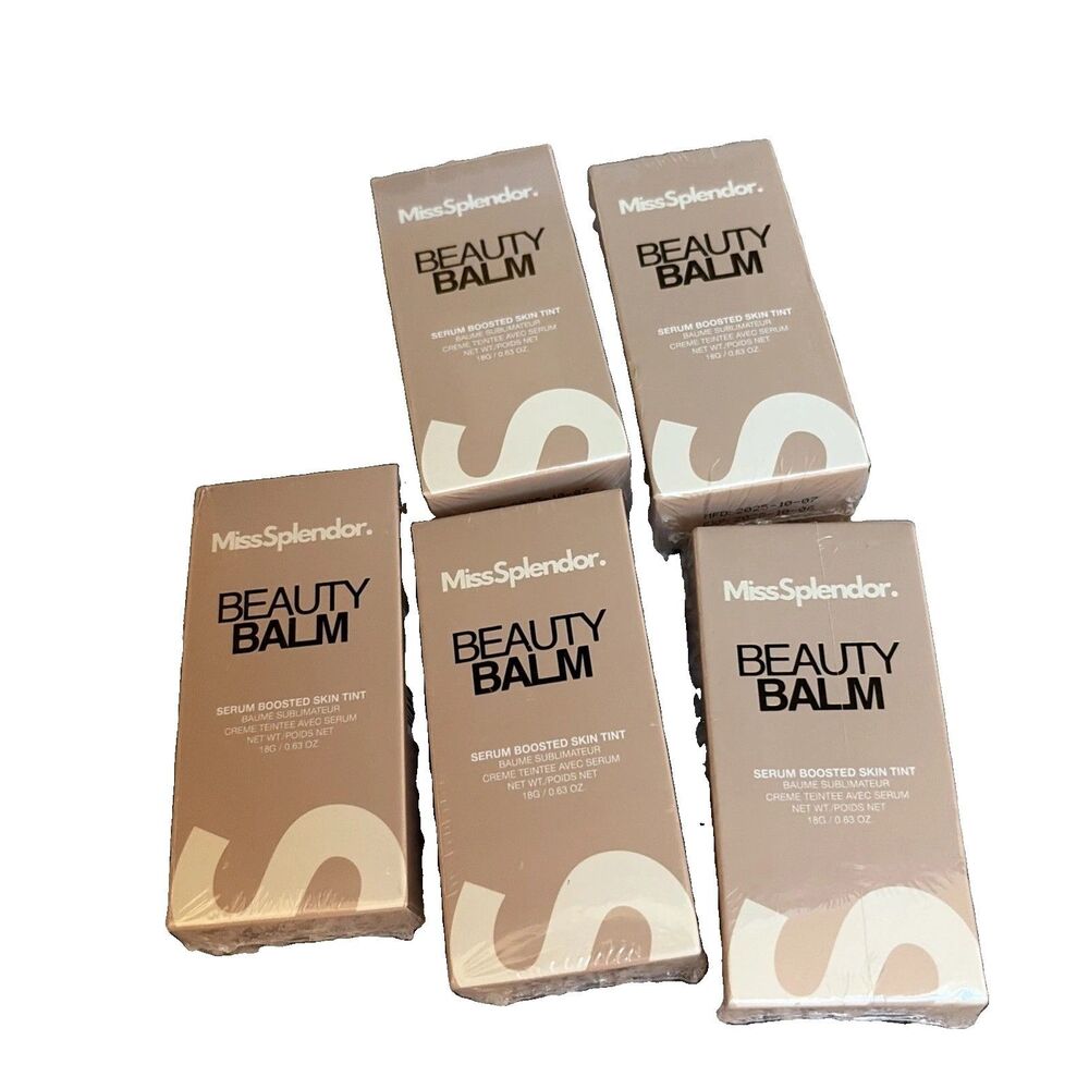 Miss Splendor Beauty Balm No 2 Serum Boosted Skin Tint 5-Piece Bundle NIB No 2